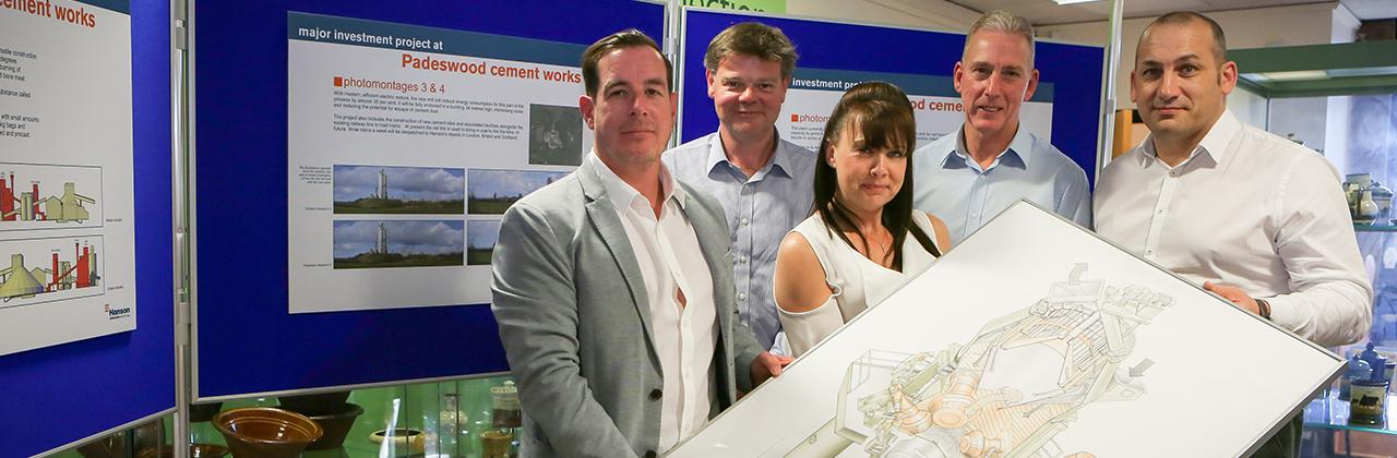 Padeswood expansion plan public consultation. Hanson staff hosted a public exhibition in Buckley library to explain the development proposals to local residents.